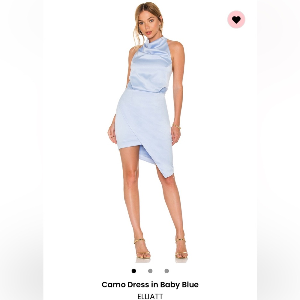 NWOT ELLIATT CAMO DRESS BABY BLUE SIZE M